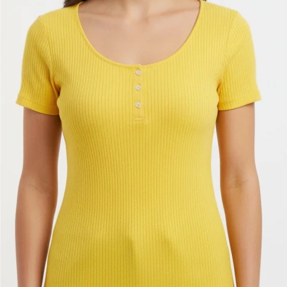 Lauren Ralph Lauren Sunny Yellow Bodysuit